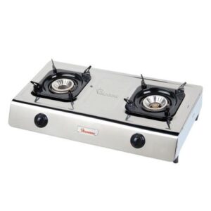 Ramtons stainless steel table top 2 burner gas cooker