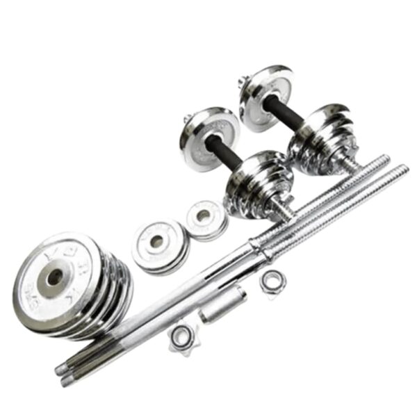 30kgs Chrome  dumbell set - Image 5