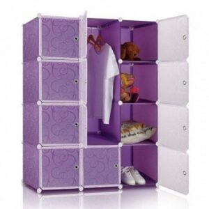 3 column plastic wardrobe