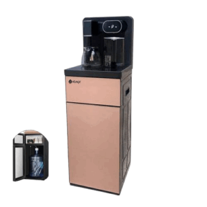 Hot, normal and cold water dispenser with coffee maker
