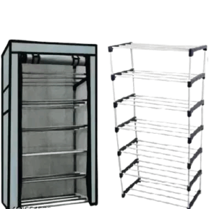Shoe rack with cover