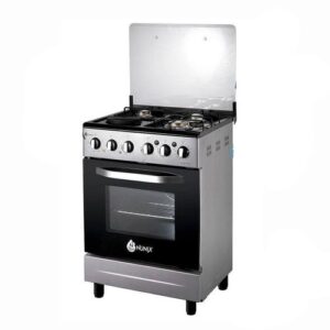 Nunix 60x60 3 gas plus 1 electric hotplate free standing cooker with electric oven