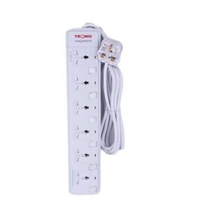 Tronic 6-way port socket power extension cable