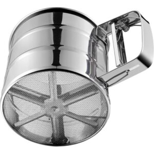 Handheld stainless steel flour sieve