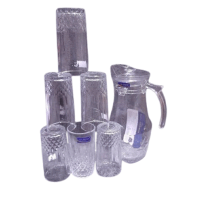 1 set 6pcs glass 1 jug