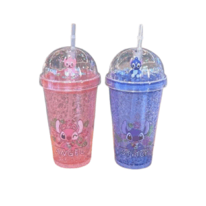 Stitch straw frosted cups