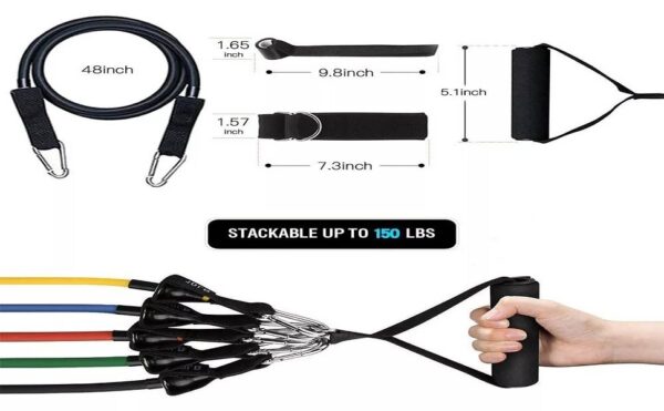 11pcs resistance bands - Image 2