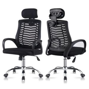 Office chair with headrest