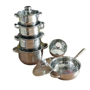 Edenberg 12pcs stainless steel cookware set
