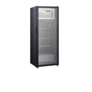 Premier 165l glass door showcase fridge