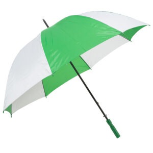 Kings Collection green and white umbrella - Image 2